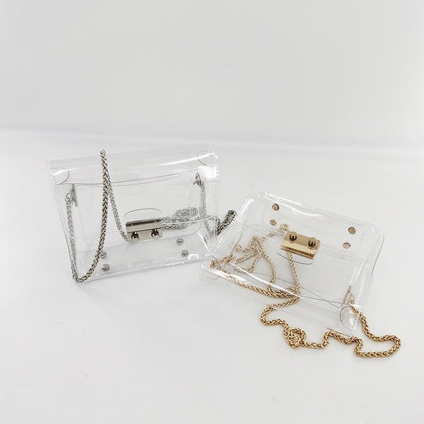 See through Clear Crossbody Bag