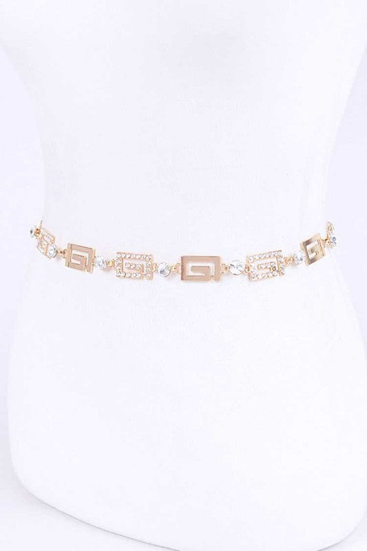 Crystal Fashion Chain Belt